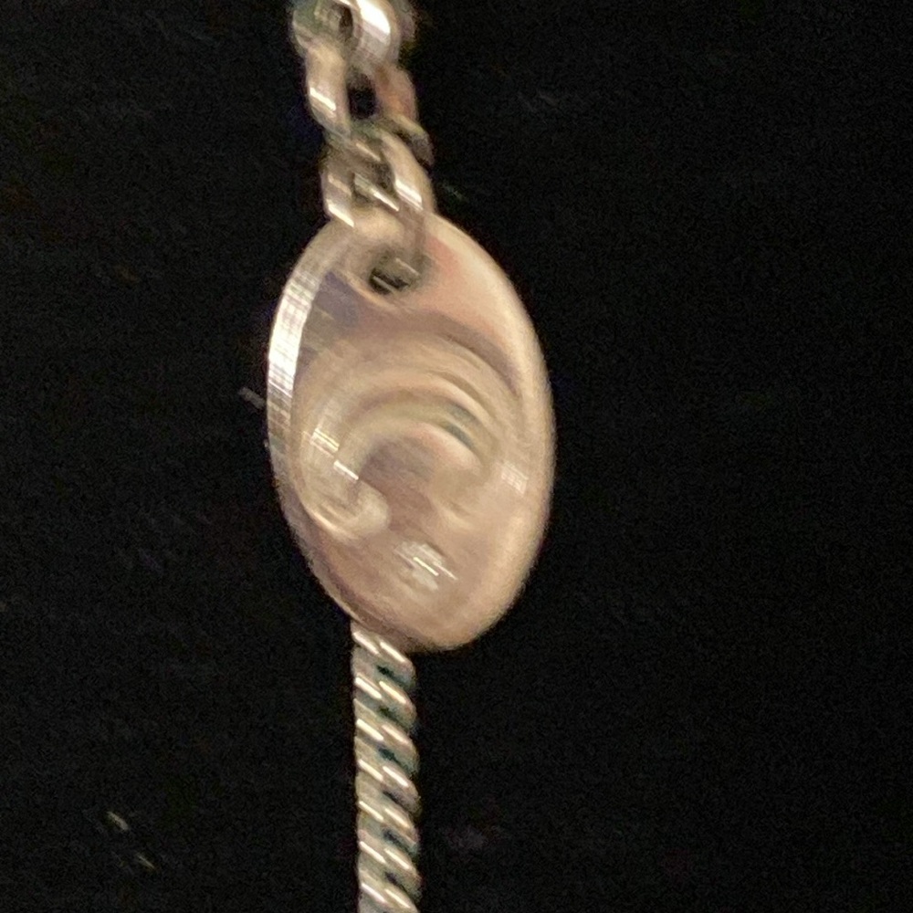 Charming Charlie Long Chain Medallion Pendant Necklace Silvertone - Picture 12 of 14
